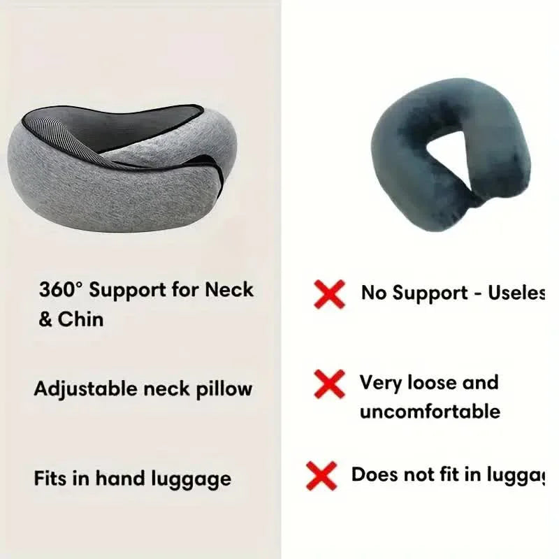 Travel Neck Pillow Memory Foam U-shaped Pillow Snail Style NeckHaven